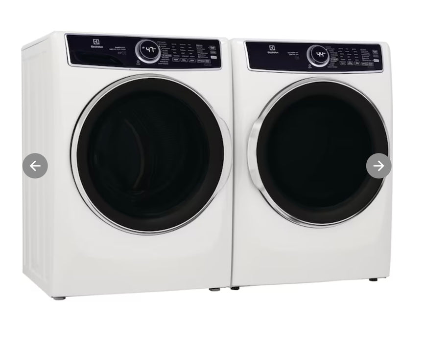 Electrolux Smartboost® Front-Load Washer & Gas Dryer Set in White