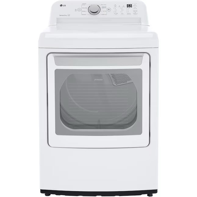 LG 7.3-cu ft Electric Dryer (White) ENERGY STAR