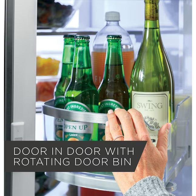 GE Profile 27.9-cu ft Smart French Door Refrigerator with Ice Maker and Door within Door (Fingerprint-resistant Stainless Steel) ENERGY STAR